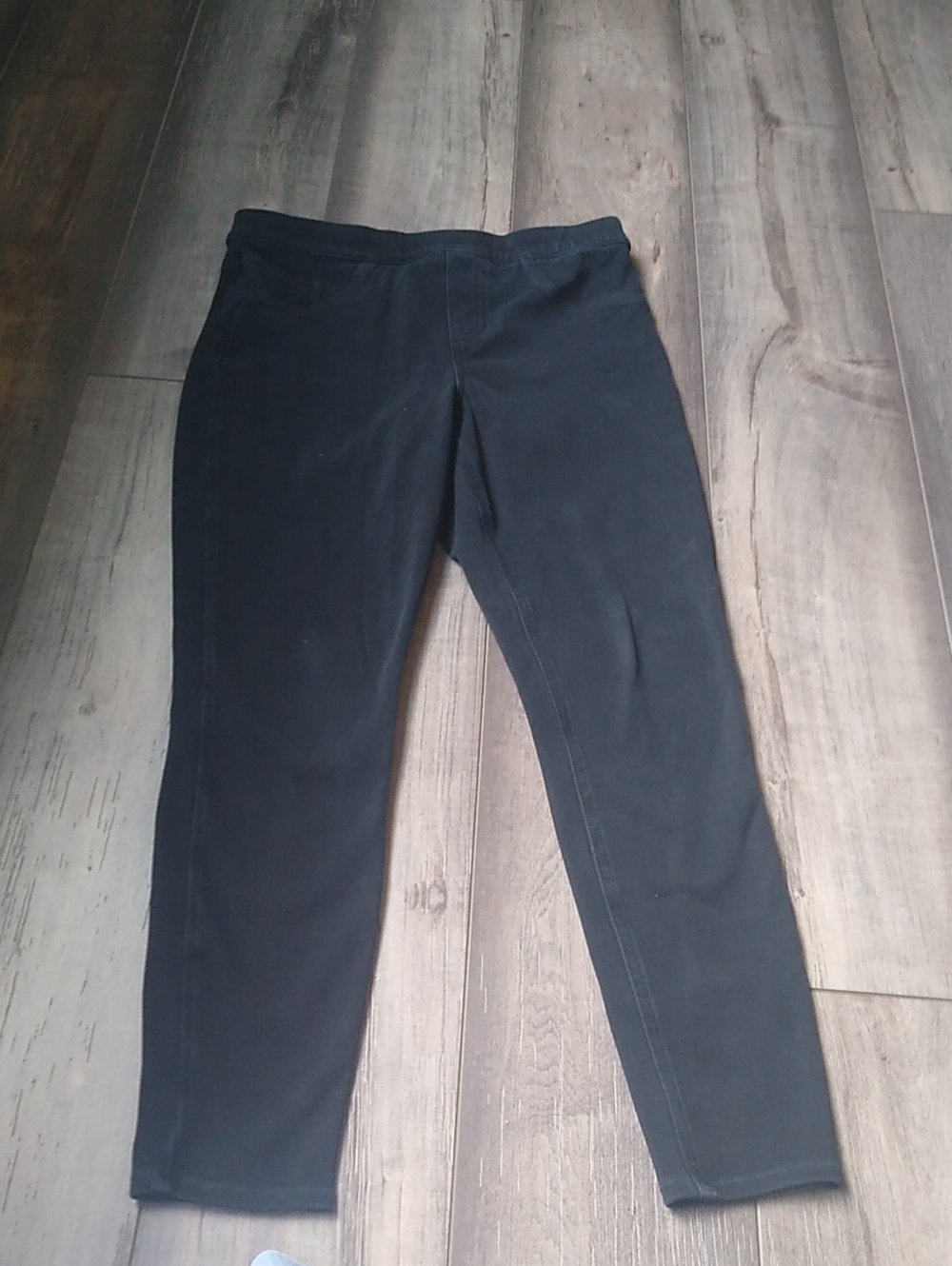 SPANX Black High-Waist Stretch Skinny Jeans